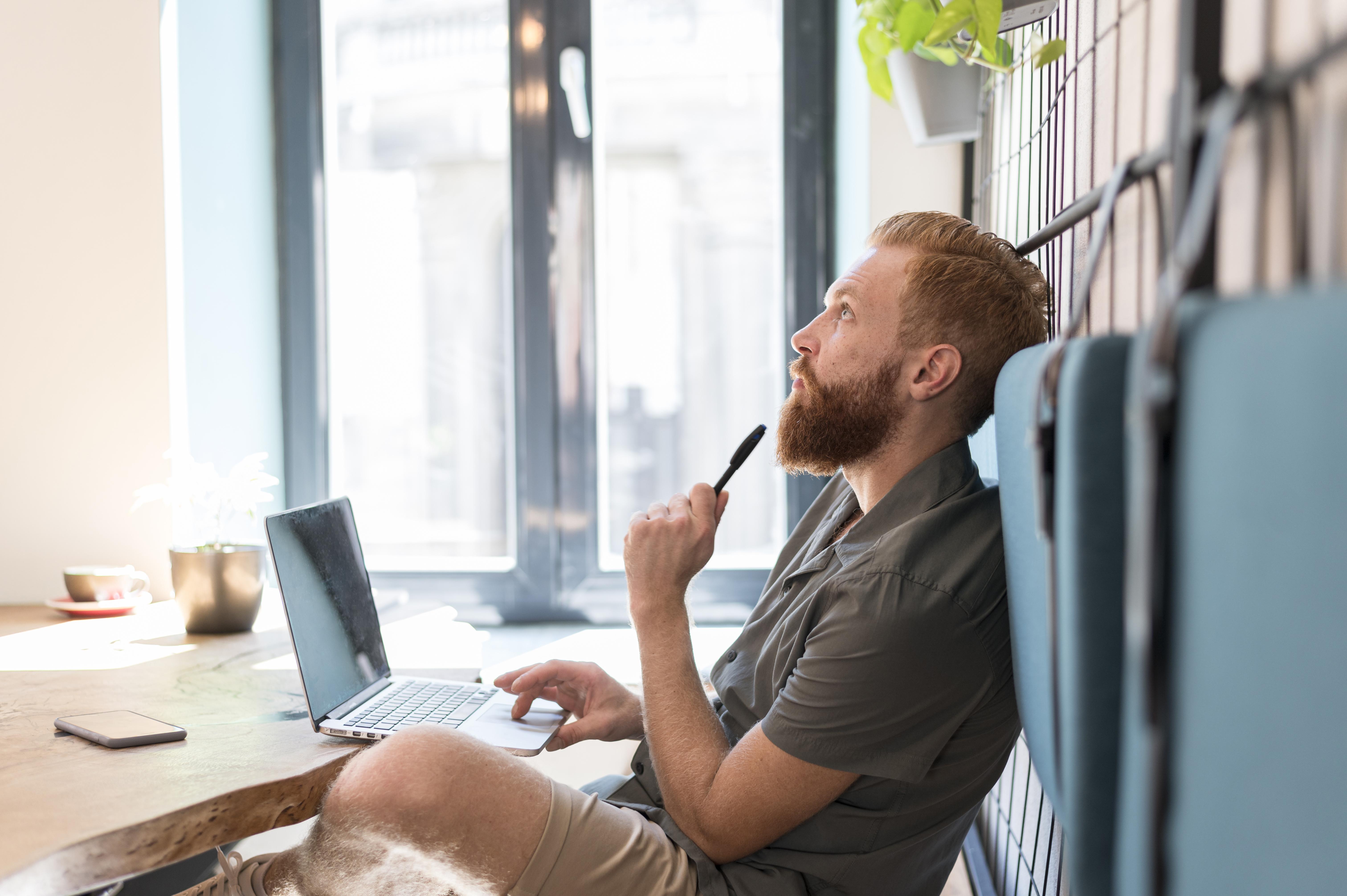 Person at peace, enjoying financial freedom